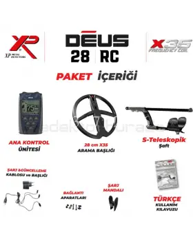 XP DEUS DEDEKTÖR 28 CM X35 BAŞLIK VE ANA KONTROL ÜNİTESİ - 0553 571 26 26
