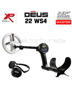 XP DEUS DEDEKTÖR - 22,5 cm HF BAŞLIK , WS4 MASTER KULAKLIK - 0553 571 26 26